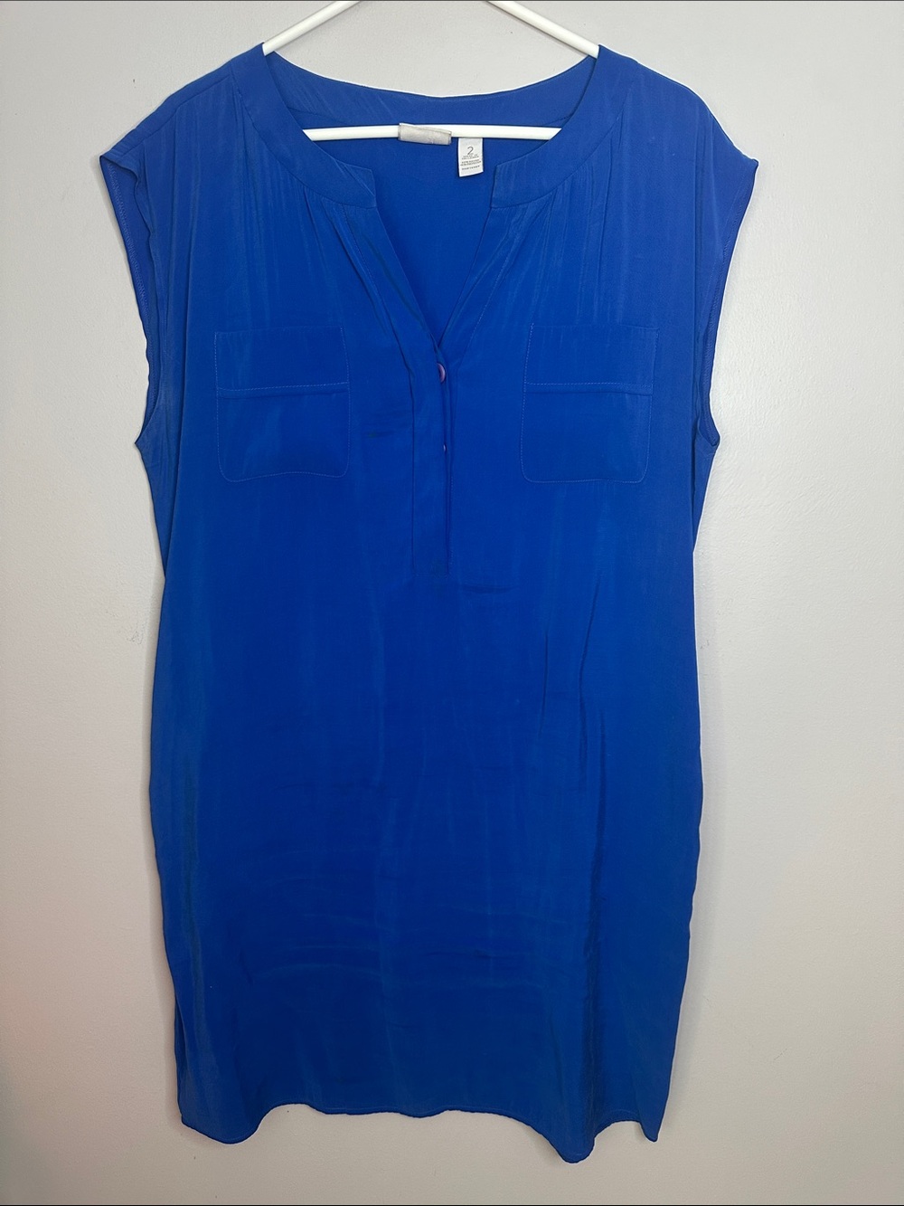 Chico’s Blue Split-Neck dress